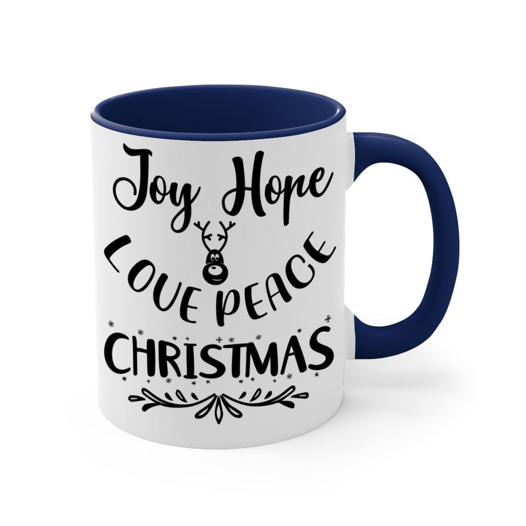 joy hope love peace christmas style 408#- christmas-Mug / Coffee Cup