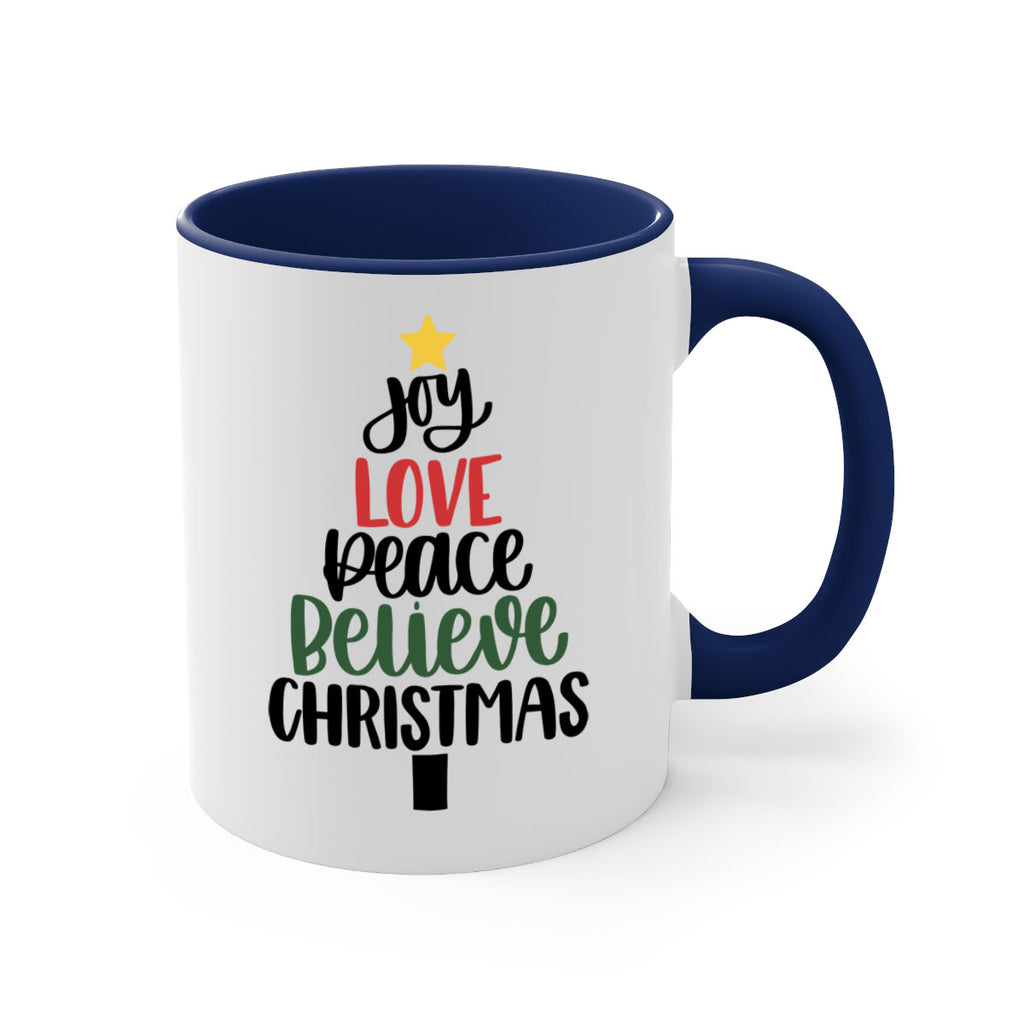 joy love peace believe christmas 111#- christmas-Mug / Coffee Cup