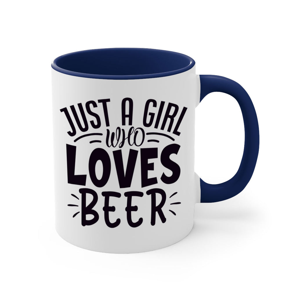 just a girl who loves beer 125#- beer-Mug / Coffee Cup