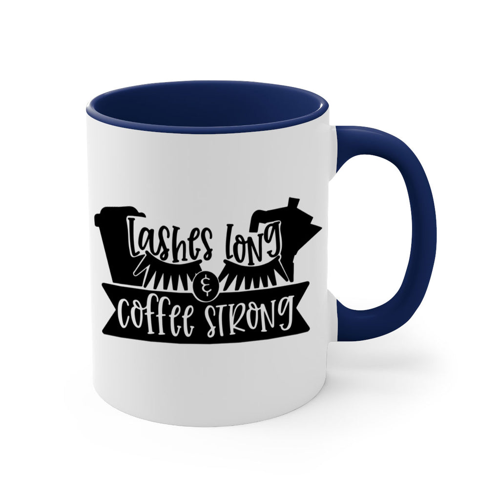 lashes long coffee strong 82#- coffee-Mug / Coffee Cup