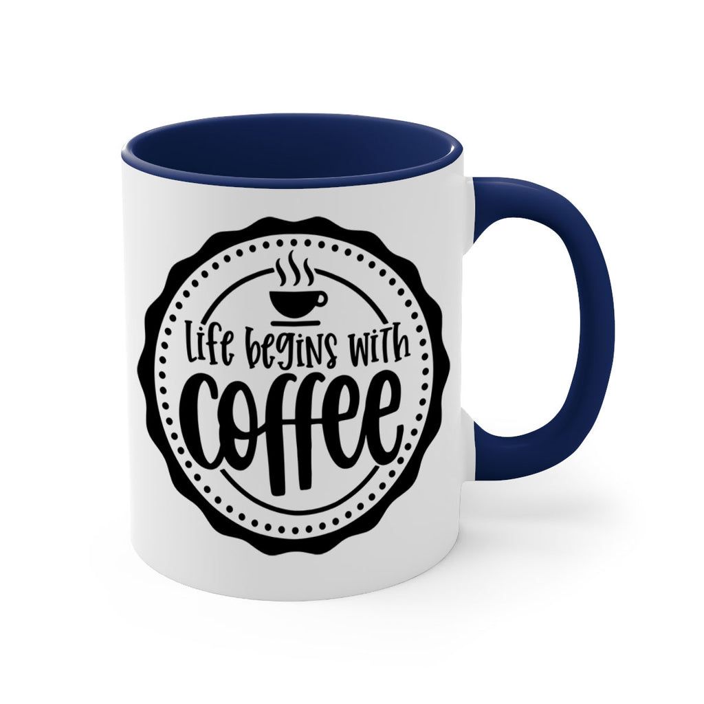 life begins with coffee 76#- coffee-Mug / Coffee Cup