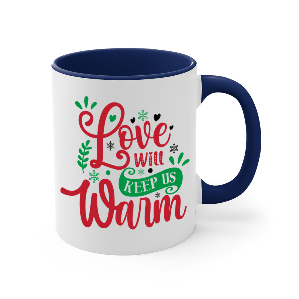 love will keep us warm style 445#- christmas-Mug / Coffee Cup