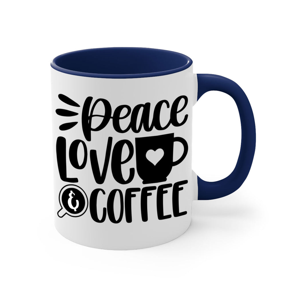 peace love coffee 49#- coffee-Mug / Coffee Cup