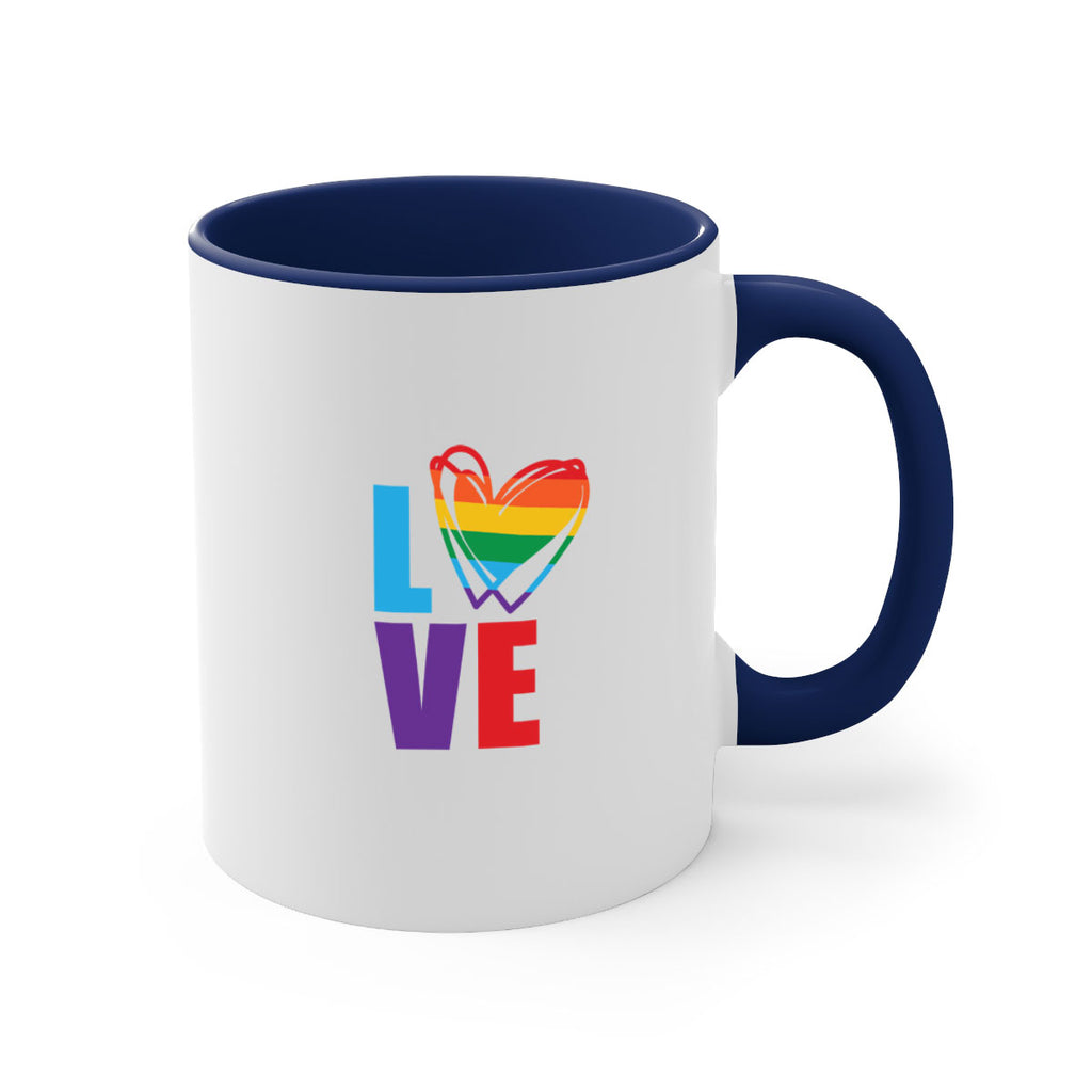 pride love heart 64#- lgbt-Mug / Coffee Cup