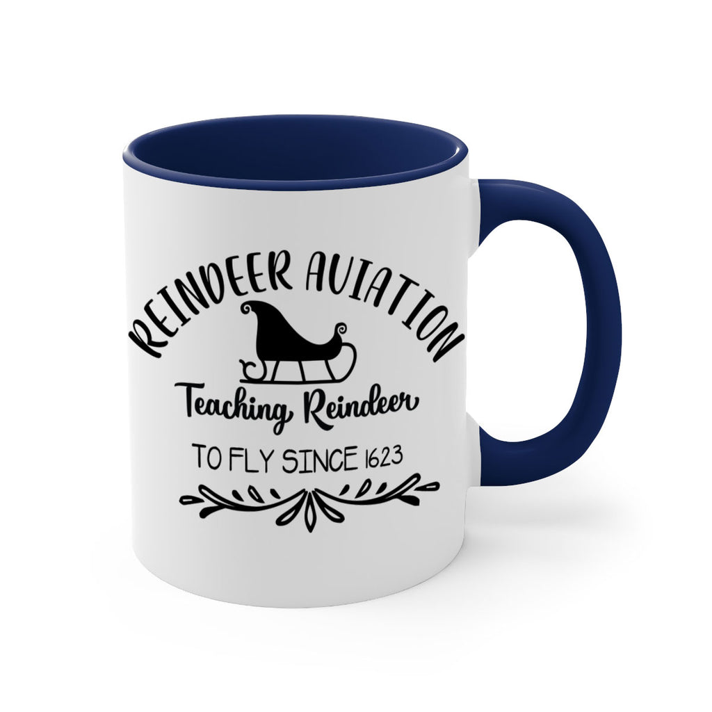 reindeer aviation teaching reindeer to fly since style 595#- christmas-Mug / Coffee Cup