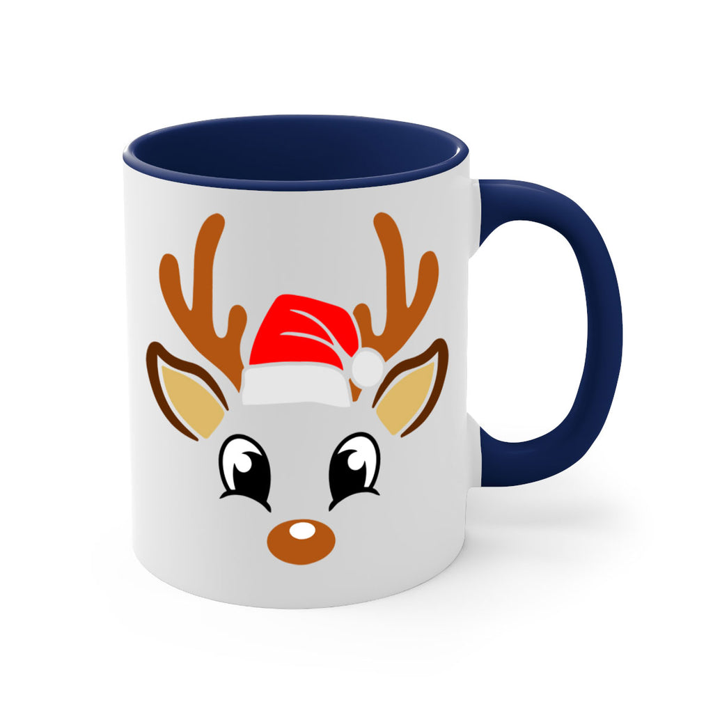 reindeer face style 596#- christmas-Mug / Coffee Cup