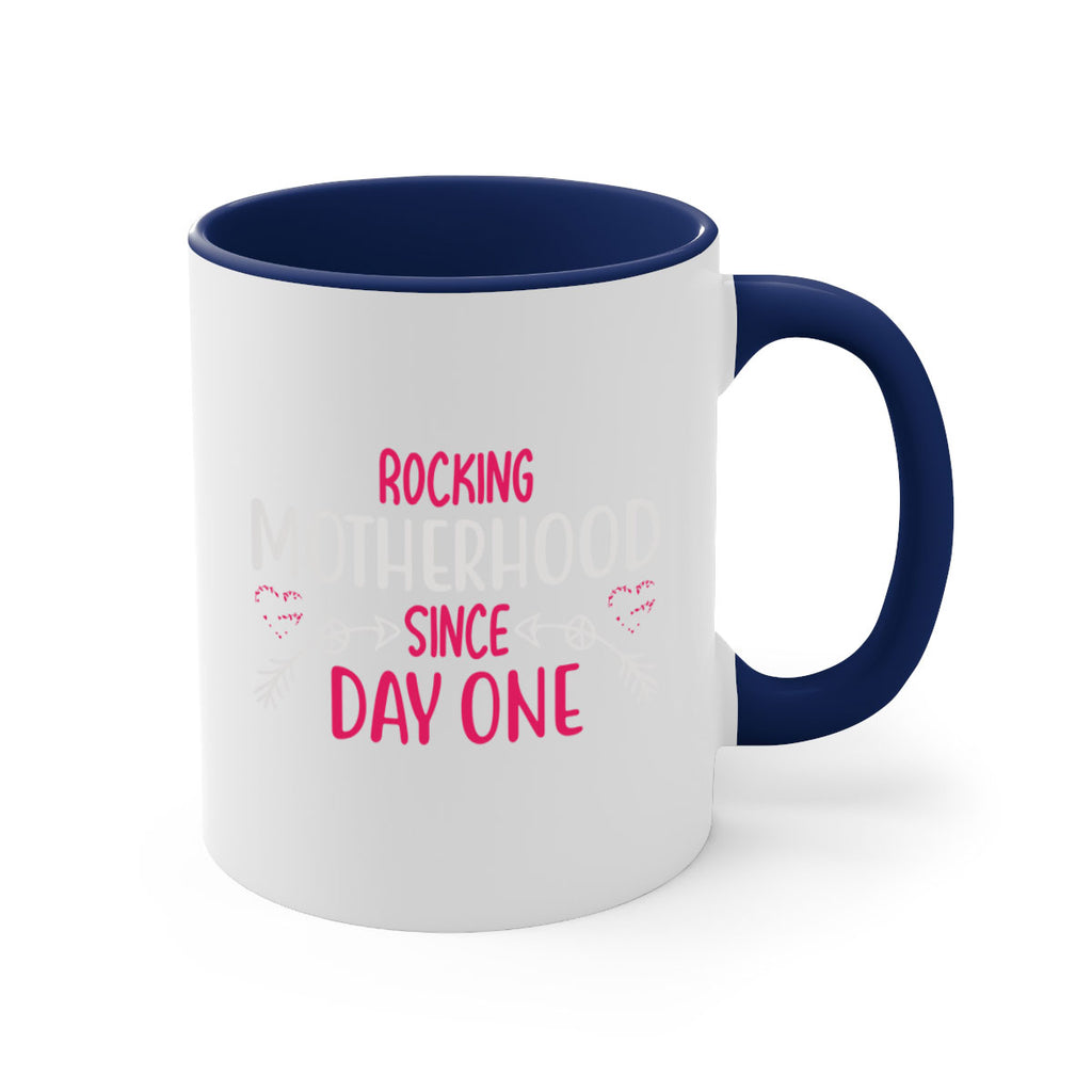 rocking motherhood since day one 69#- mom-Mug / Coffee Cup