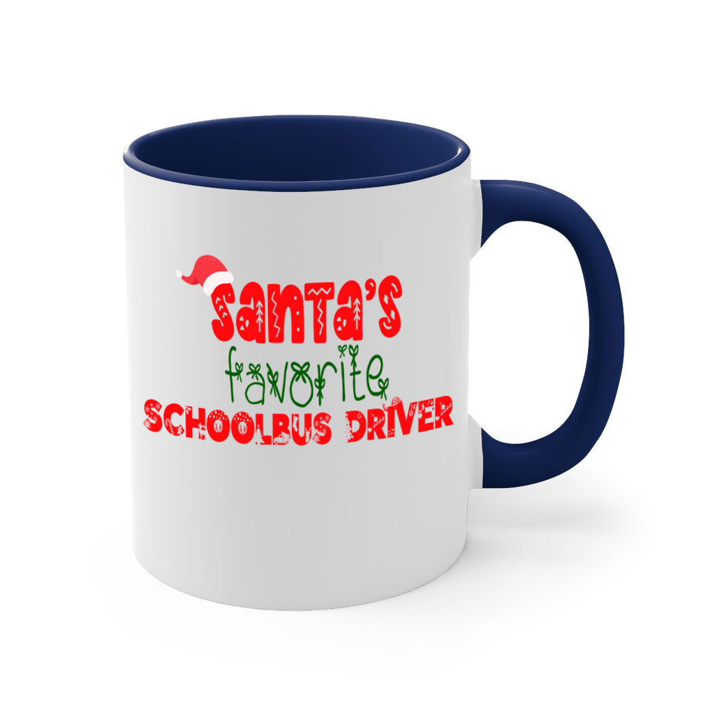 santas favorite schoolbus driver style 1070#- christmas-Mug / Coffee Cup