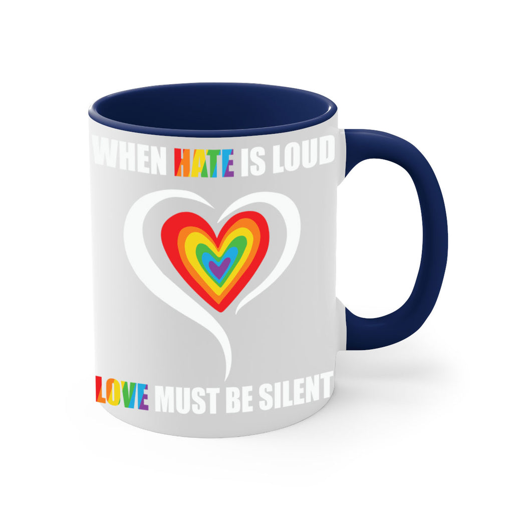 when hate is loud love lgbt 3#- lgbt-Mug / Coffee Cup