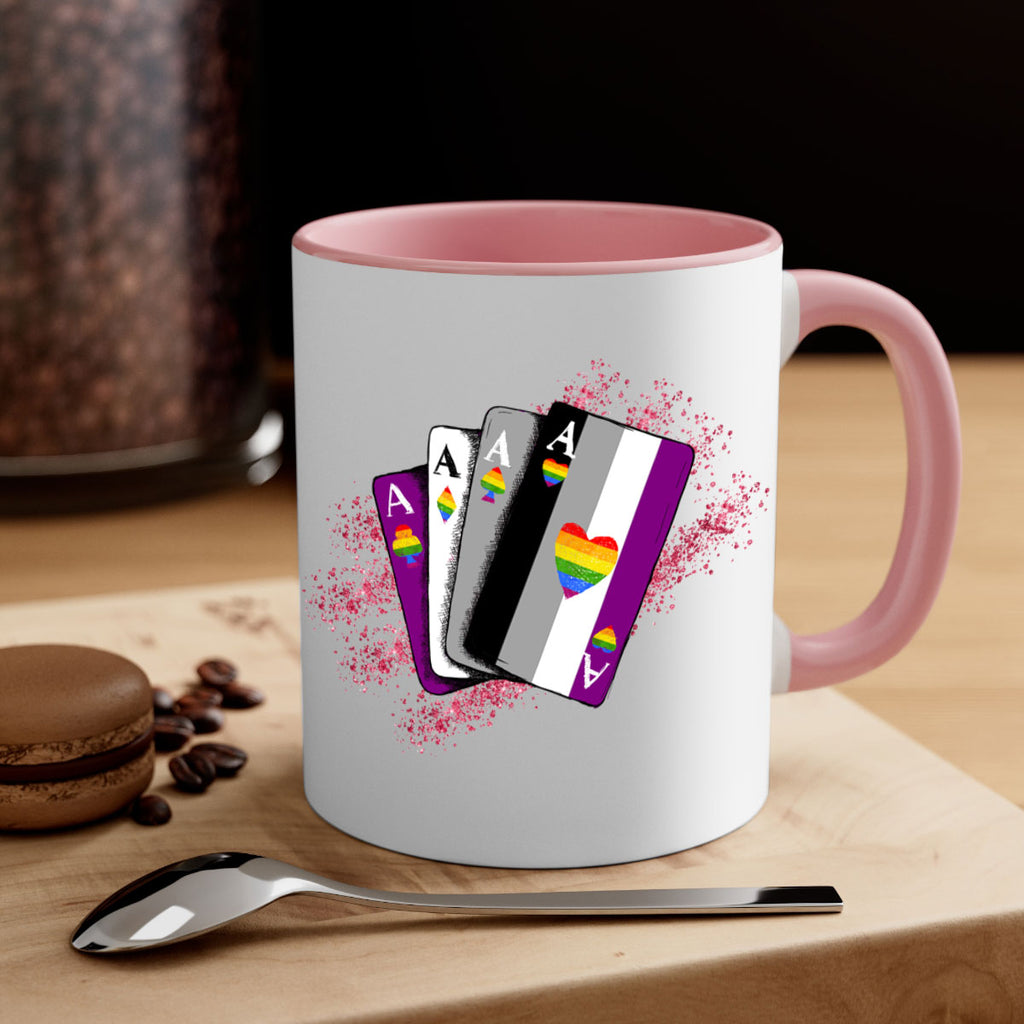 Asexual Ace Flag Playing Card Queer Lgbt 34#- lgbt-Mug / Coffee Cup