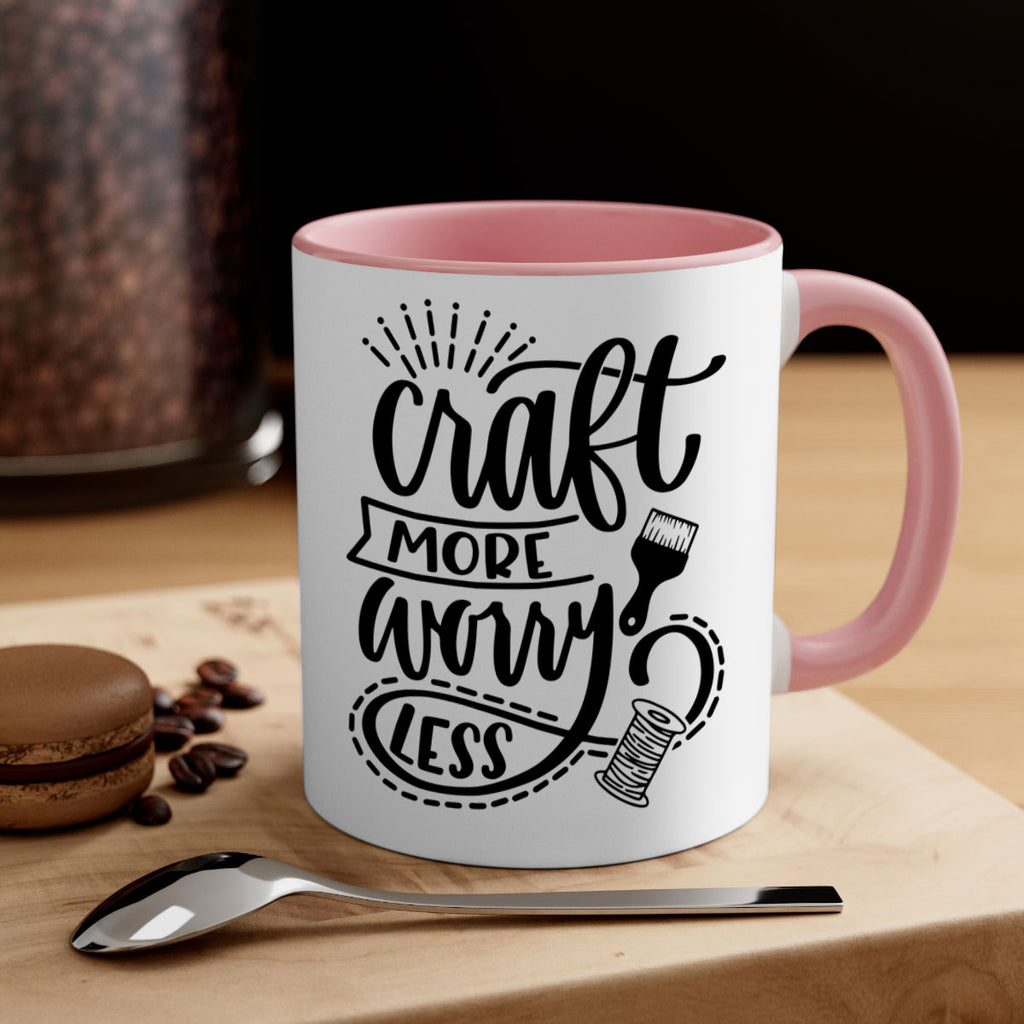 Craft More Worry Less 38#- crafting-Mug / Coffee Cup