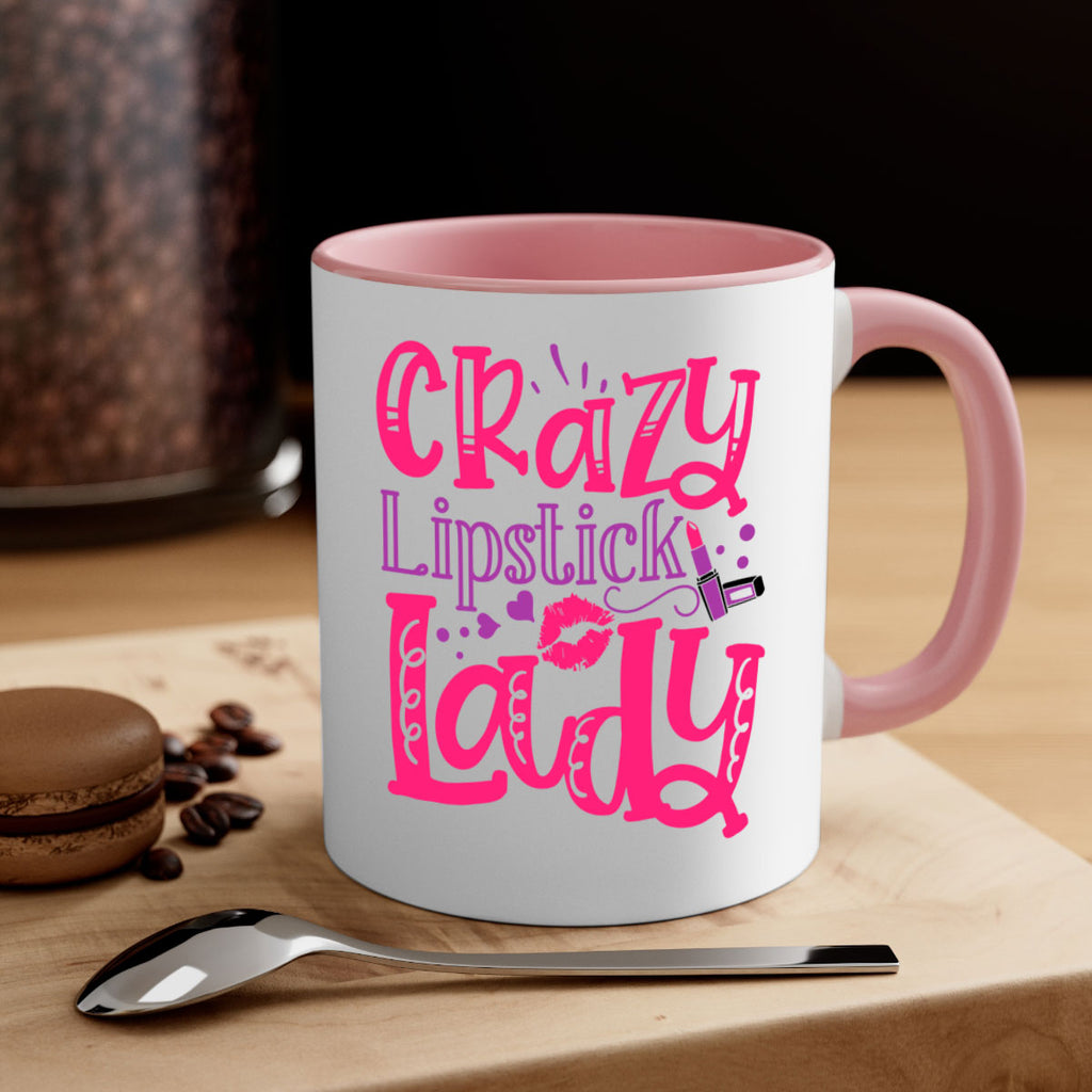 Crazy Lipstick Lady Style 241#- makeup-Mug / Coffee Cup