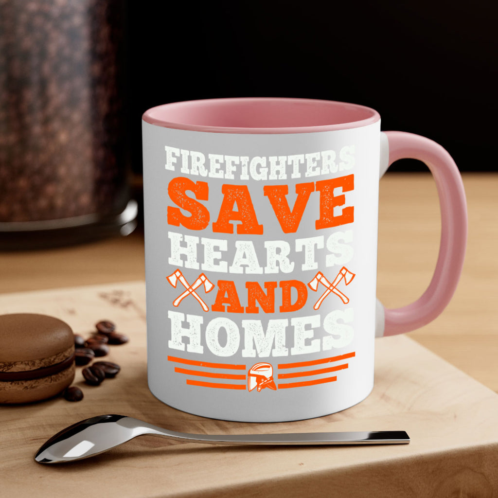 Firefighters save hearts and homes Style 71#- fire fighter-Mug / Coffee Cup