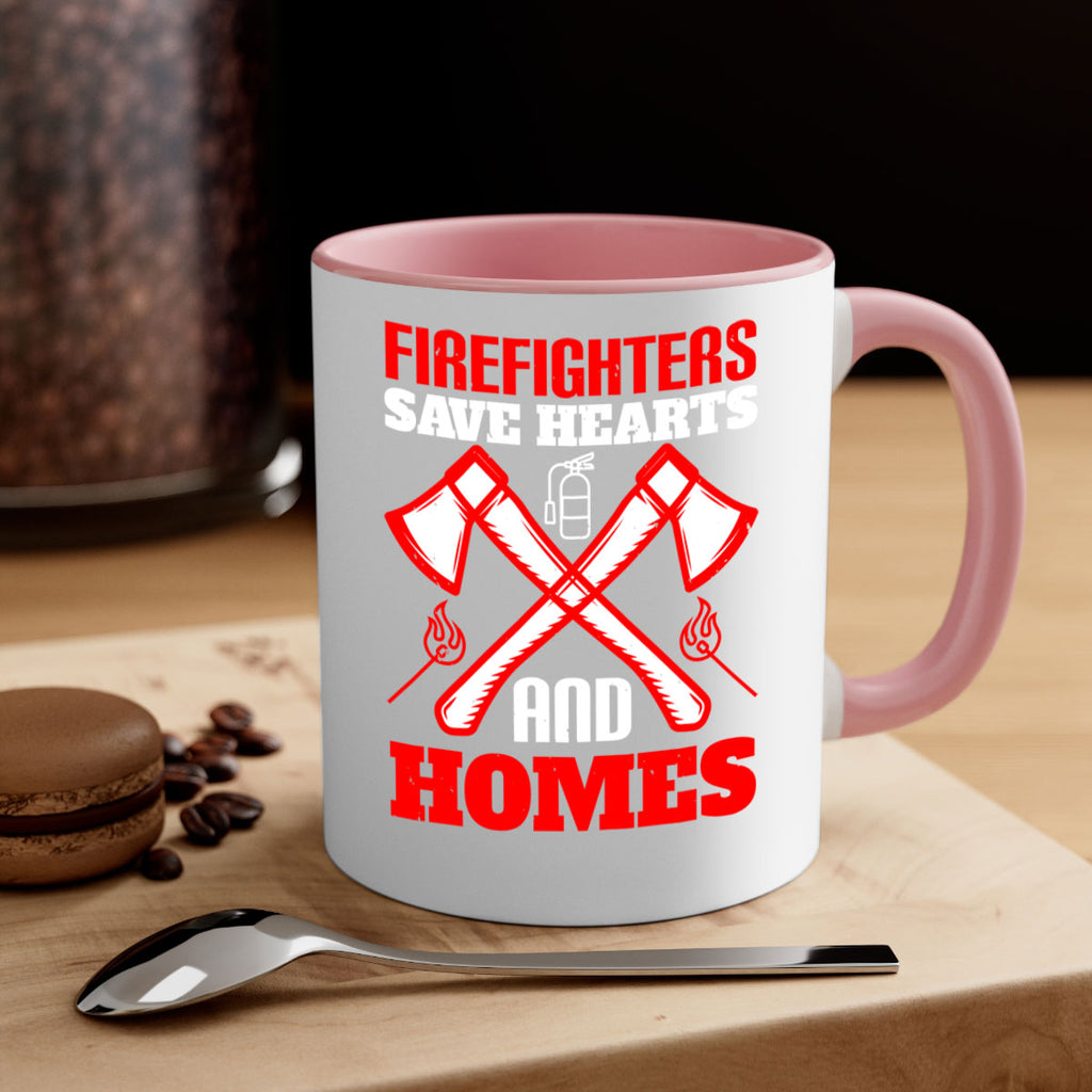 Firefighters save hearts and homes Style 72#- fire fighter-Mug / Coffee Cup