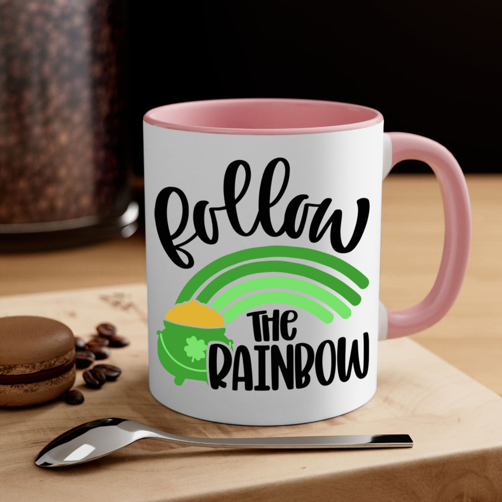 Follow The Rainbow Style 99#- St Patricks Day-Mug / Coffee Cup