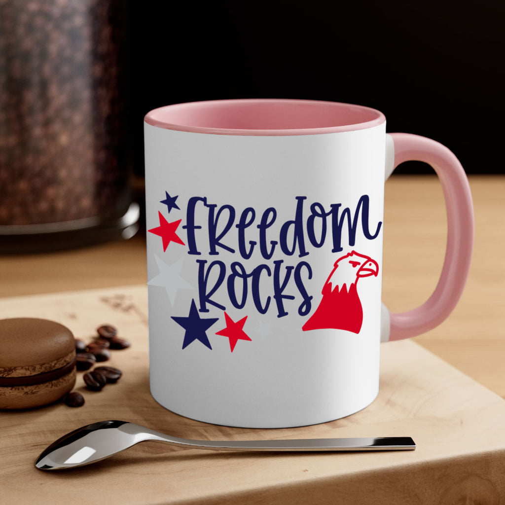 Freedom Rocks Style 148#- 4th Of July-Mug / Coffee Cup