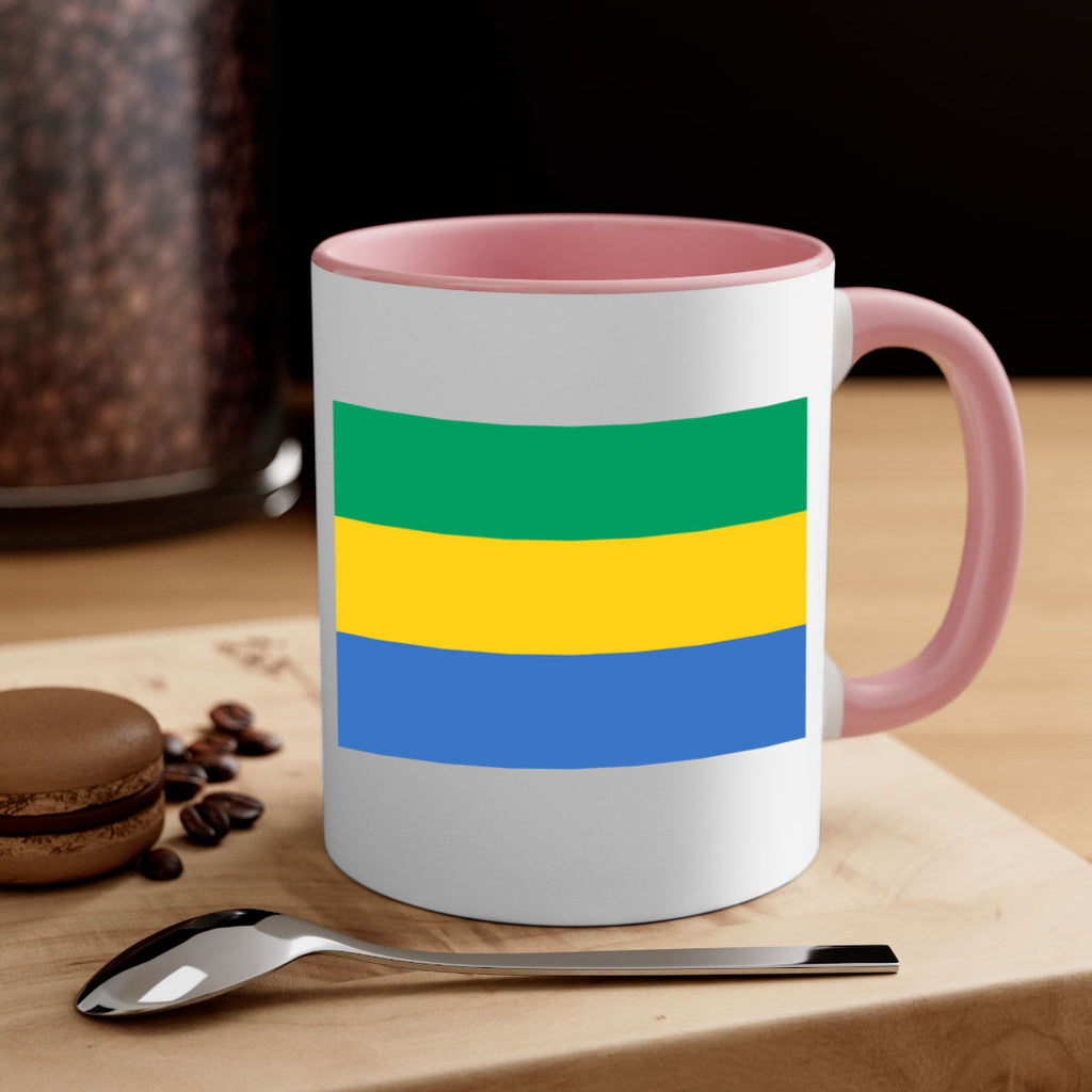 Gabon 136#- world flag-Mug / Coffee Cup