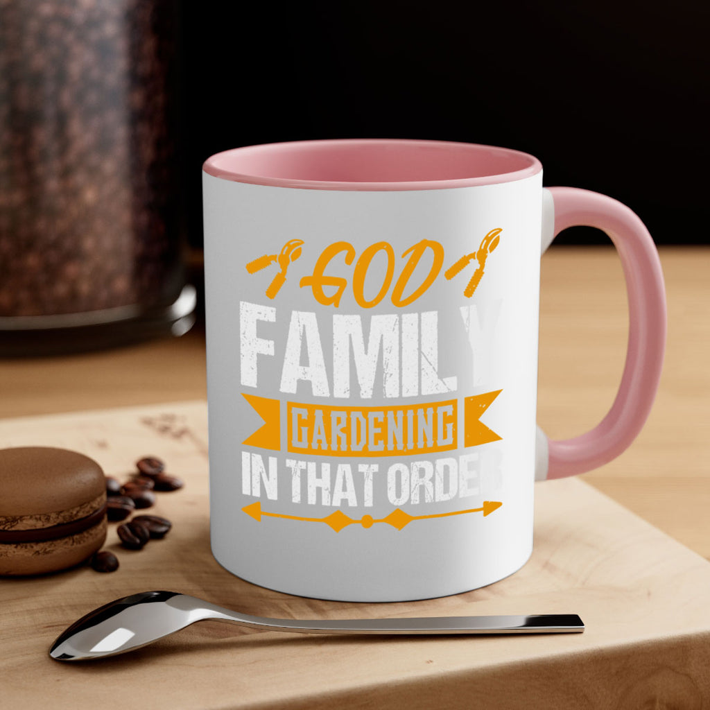 God Family Gardending in that order 60#- Farm and garden-Mug / Coffee Cup