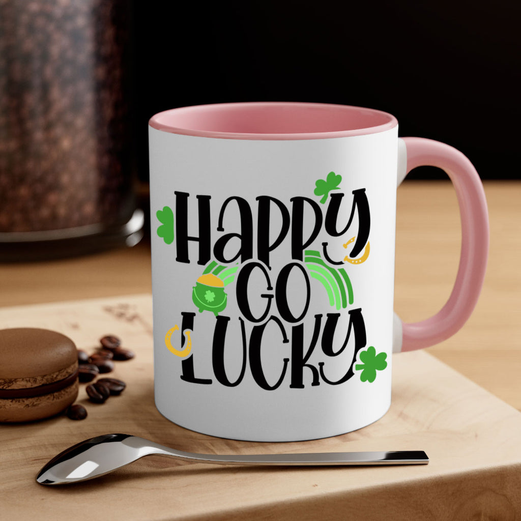 Happy Go Lucky Style 96#- St Patricks Day-Mug / Coffee Cup