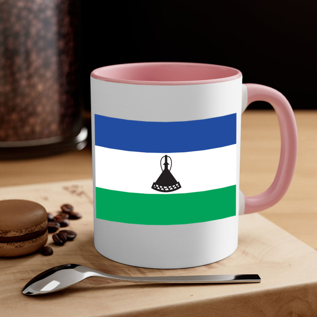 Lesotho 102#- world flag-Mug / Coffee Cup