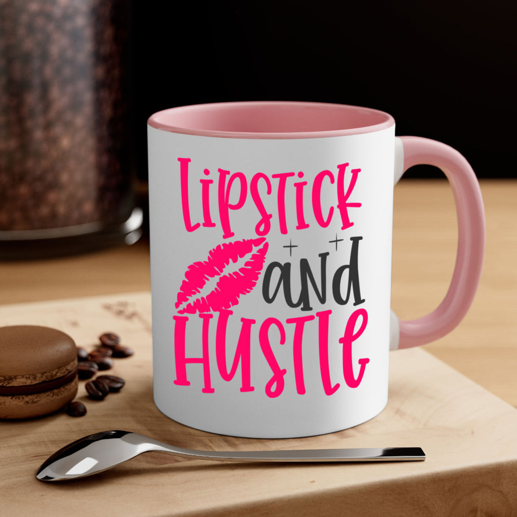 Lipstick and Hustle design Style 230#- makeup-Mug / Coffee Cup