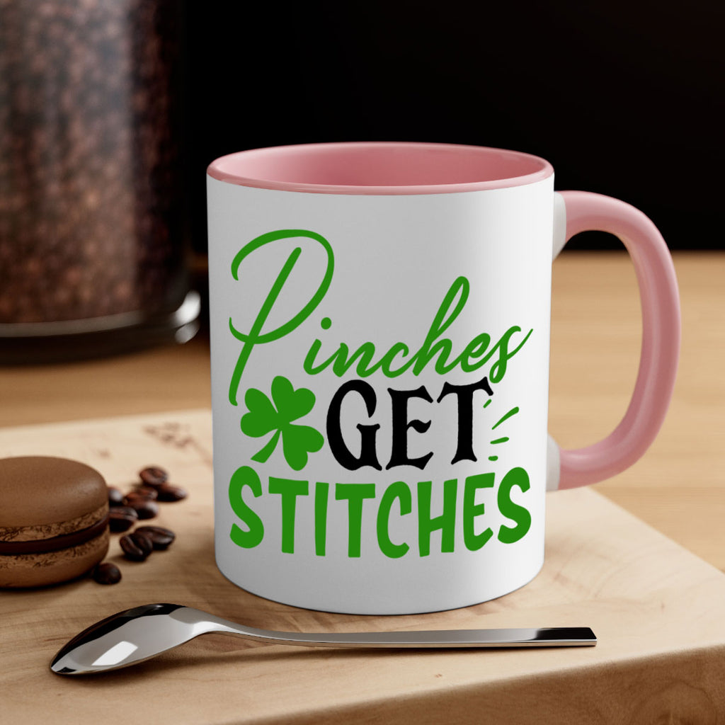 Pinches Get Stitches Style 147#- St Patricks Day-Mug / Coffee Cup