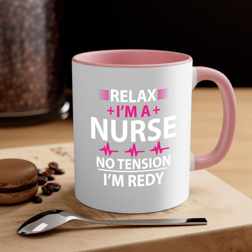 Relax i am nurse no tension Style 334#- nurse-Mug / Coffee Cup