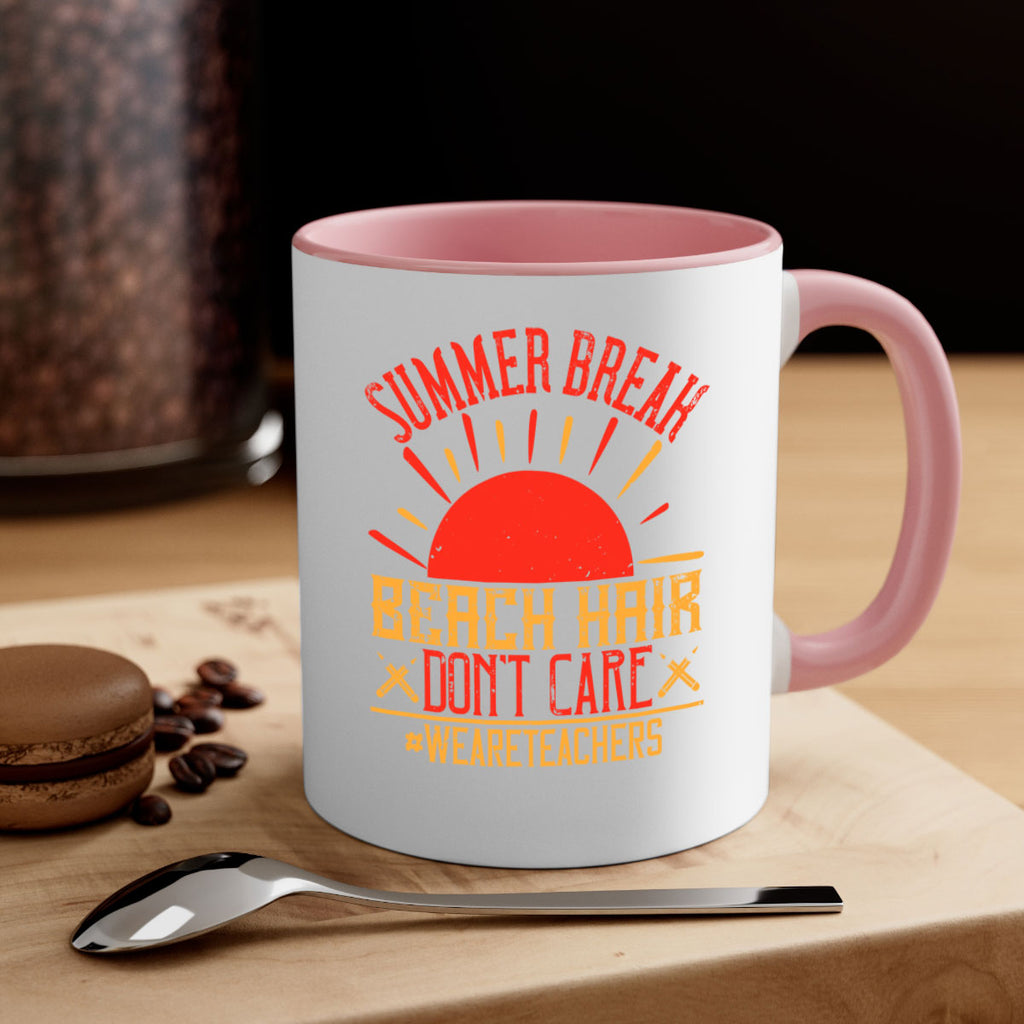 Summer break beach hair don’t care WeAreTeachers Style 19#- teacher-Mug / Coffee Cup