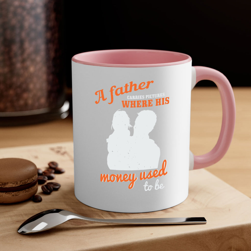 a father carries pictures 273#- fathers day-Mug / Coffee Cup