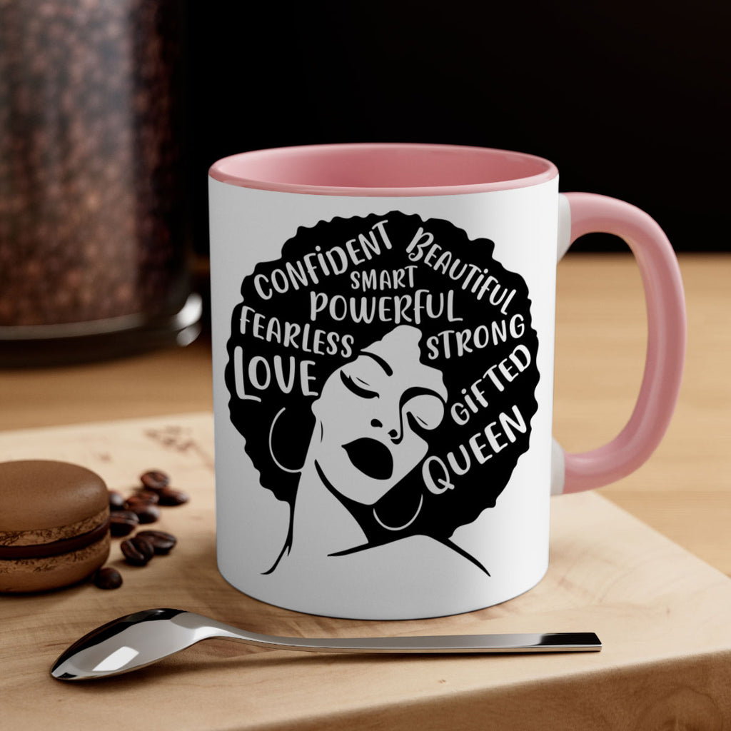 afro lady with words 24#- Black women - Girls-Mug / Coffee Cup