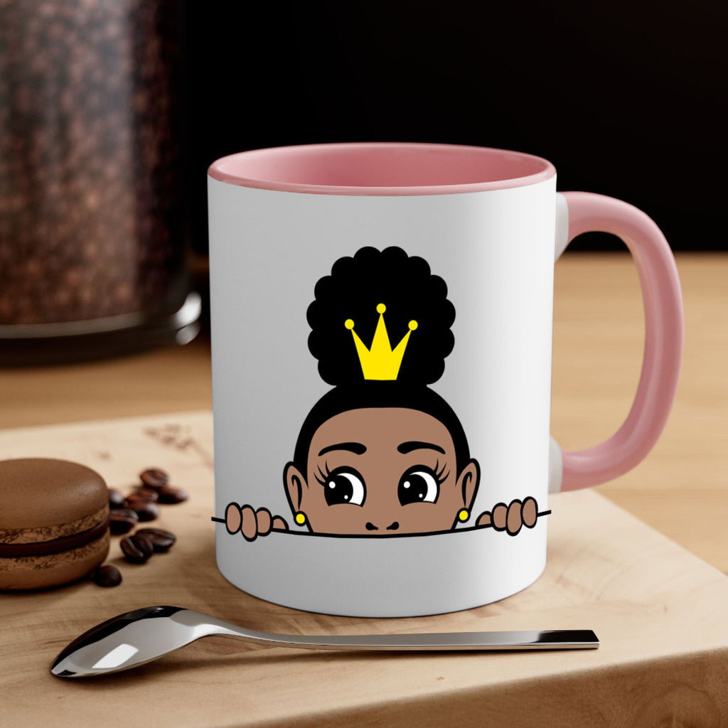 afro puff crown girl 1#- Black women - Girls-Mug / Coffee Cup