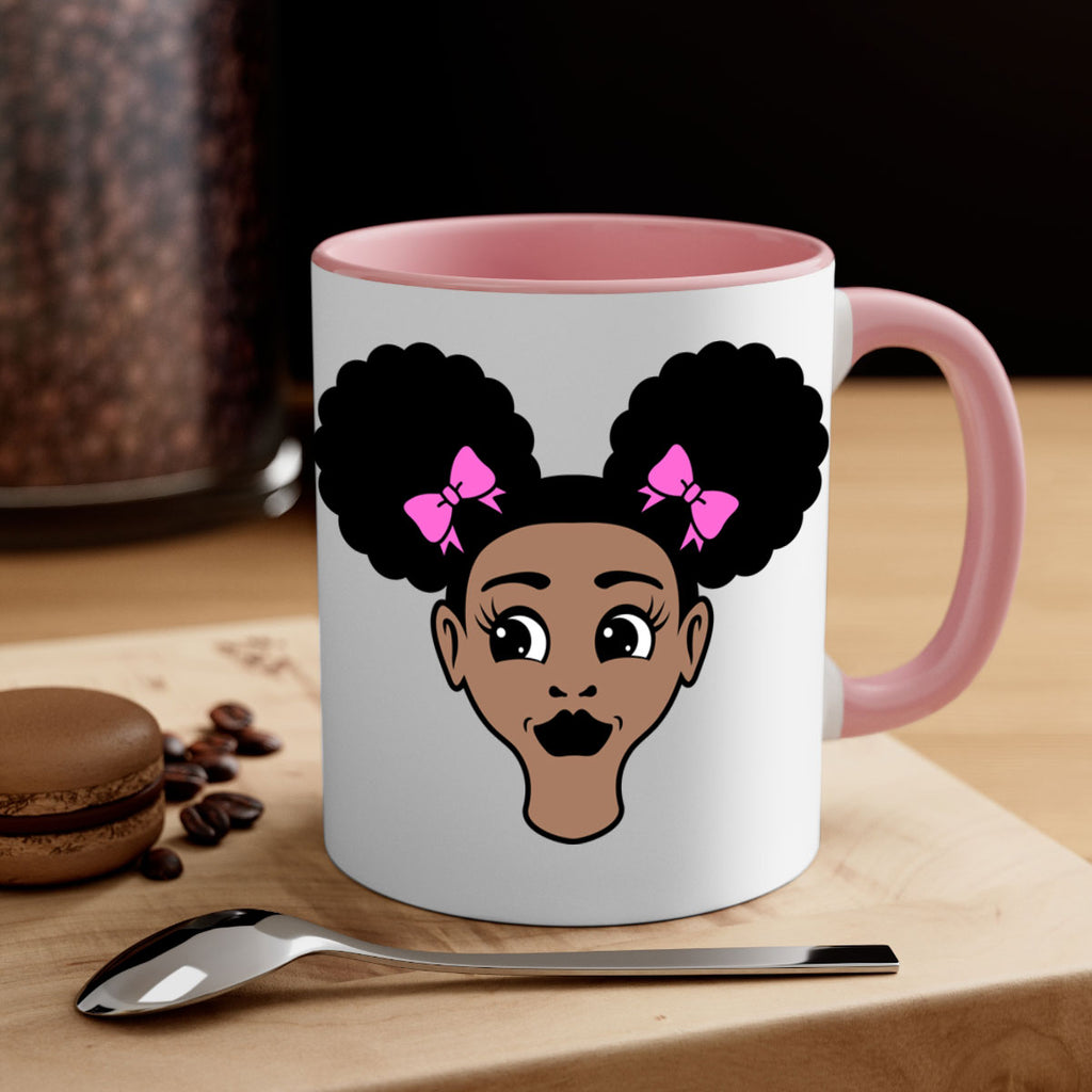 afro puffs girl 76#- Black women - Girls-Mug / Coffee Cup