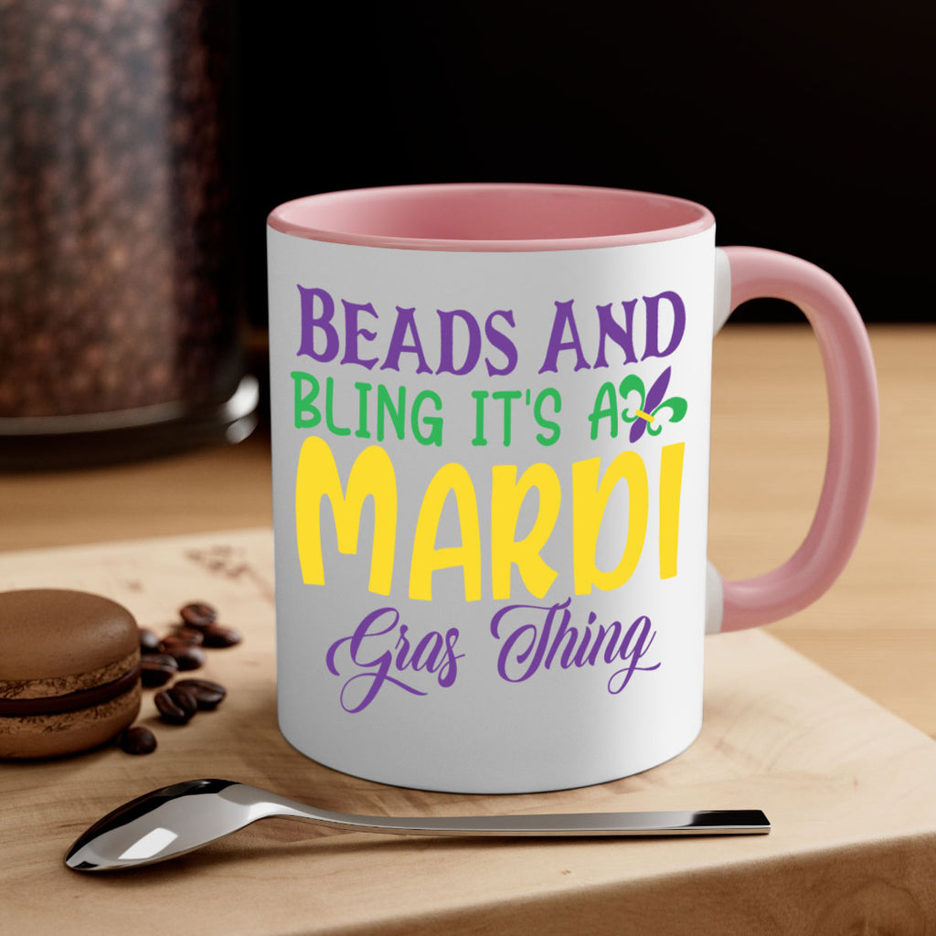 beads and bling its a mardi gras thing 86#- mardi gras-Mug / Coffee Cup