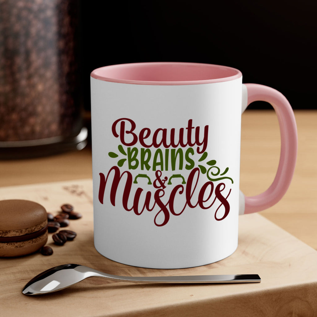 beauty brains muscles 52#- gym-Mug / Coffee Cup