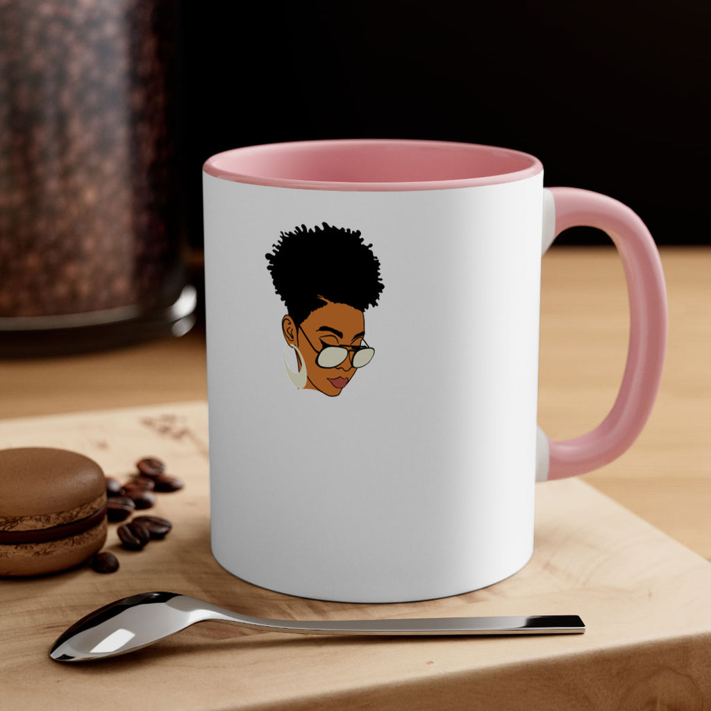 black afro 44#- Black women - Girls-Mug / Coffee Cup