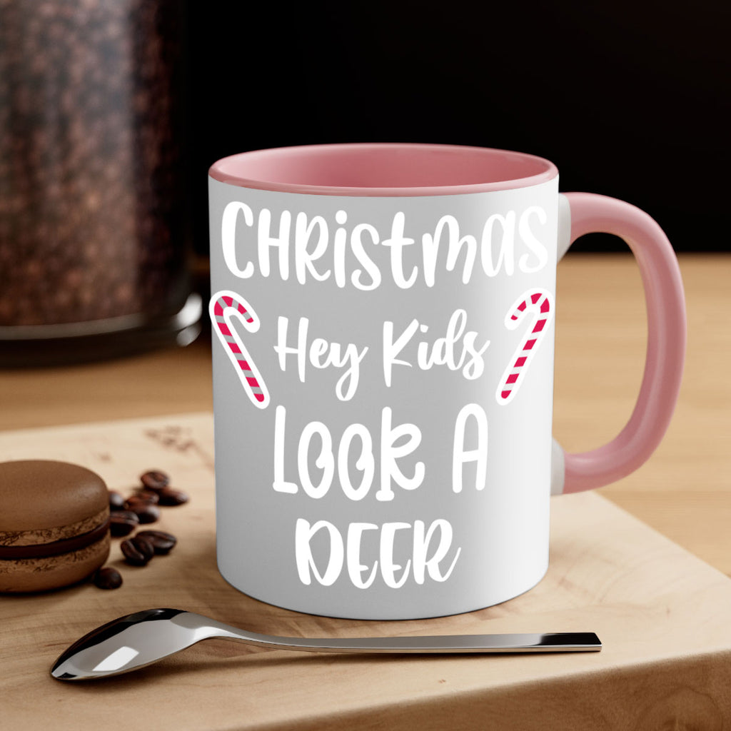 christmas hey kids look a deer style 107#- christmas-Mug / Coffee Cup