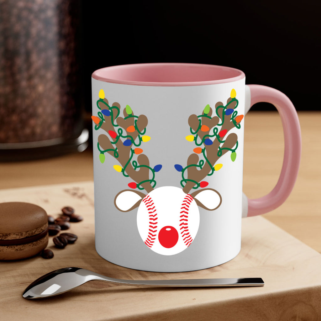 christmas reindeer antler baseball style 114#- christmas-Mug / Coffee Cup