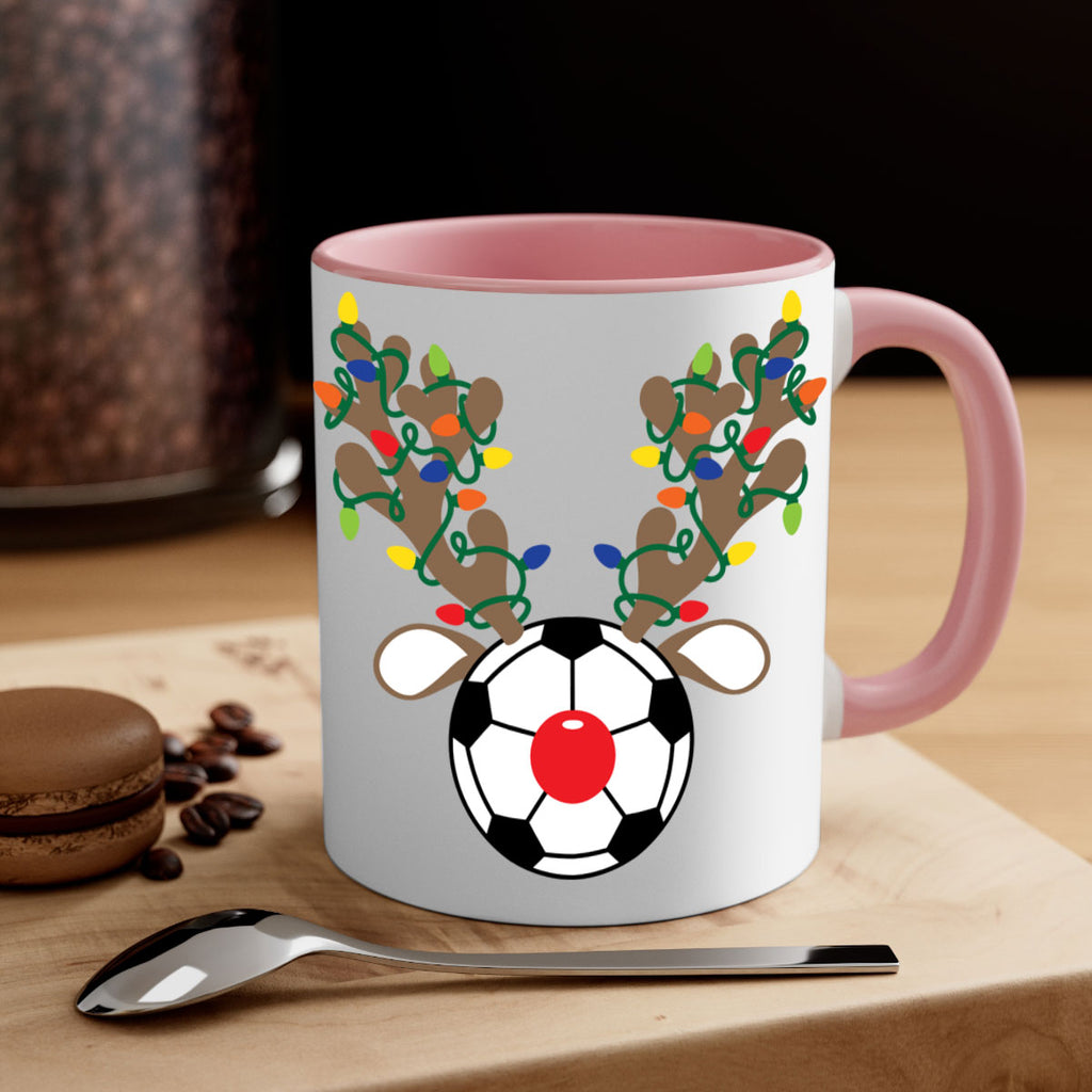 christmas reindeer antler soccer style 118#- christmas-Mug / Coffee Cup