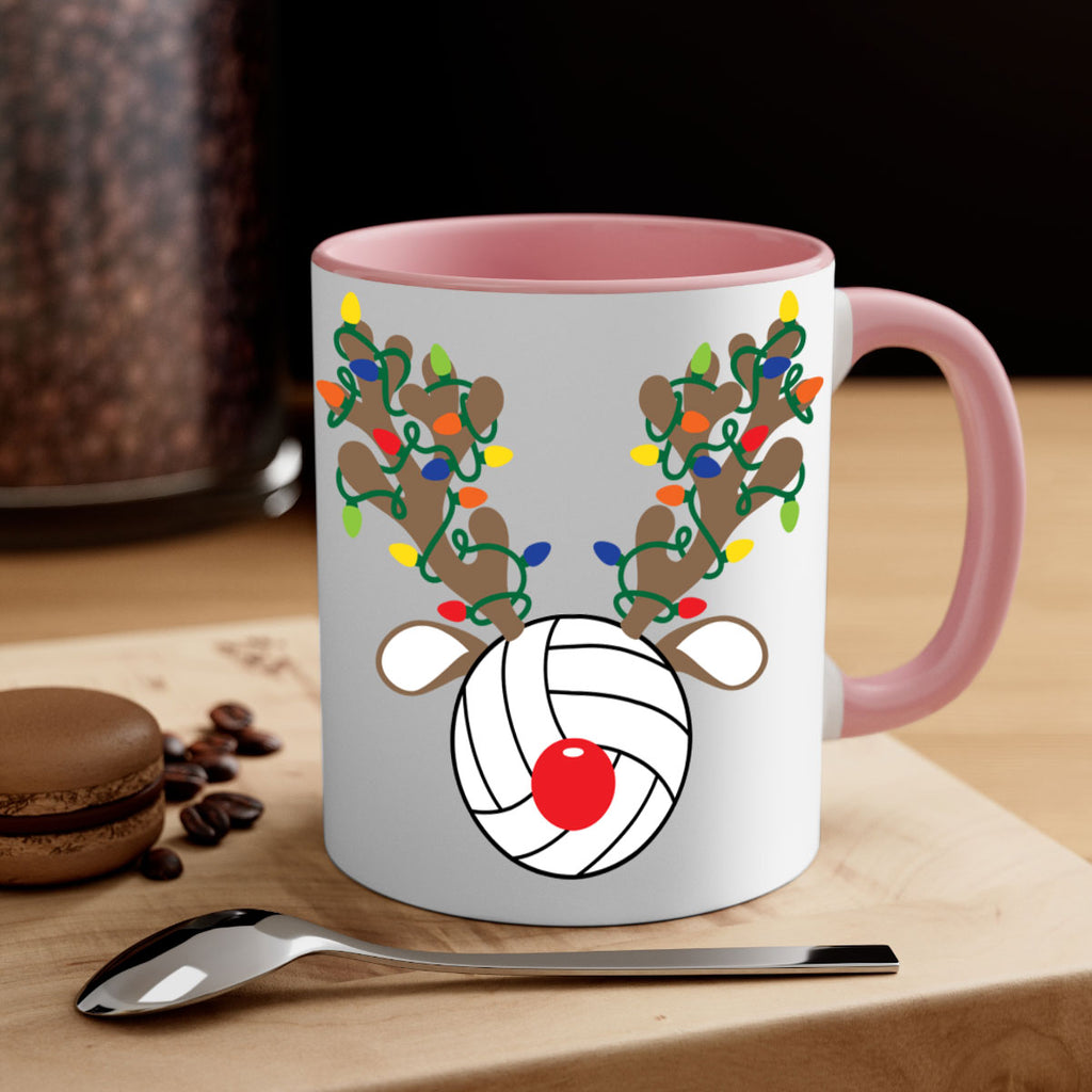 christmas reindeer antler volleyball style 121#- christmas-Mug / Coffee Cup