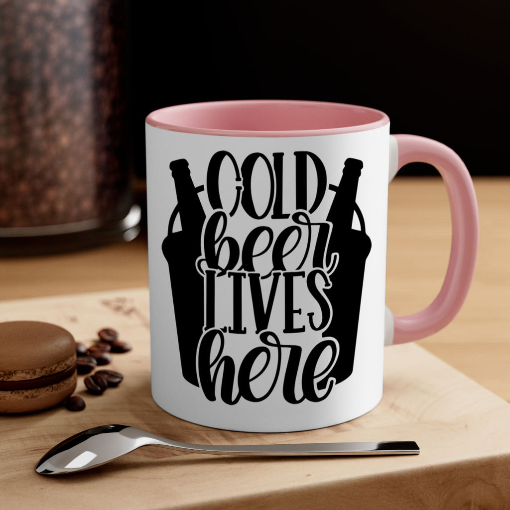 cold beer lives here 43#- beer-Mug / Coffee Cup