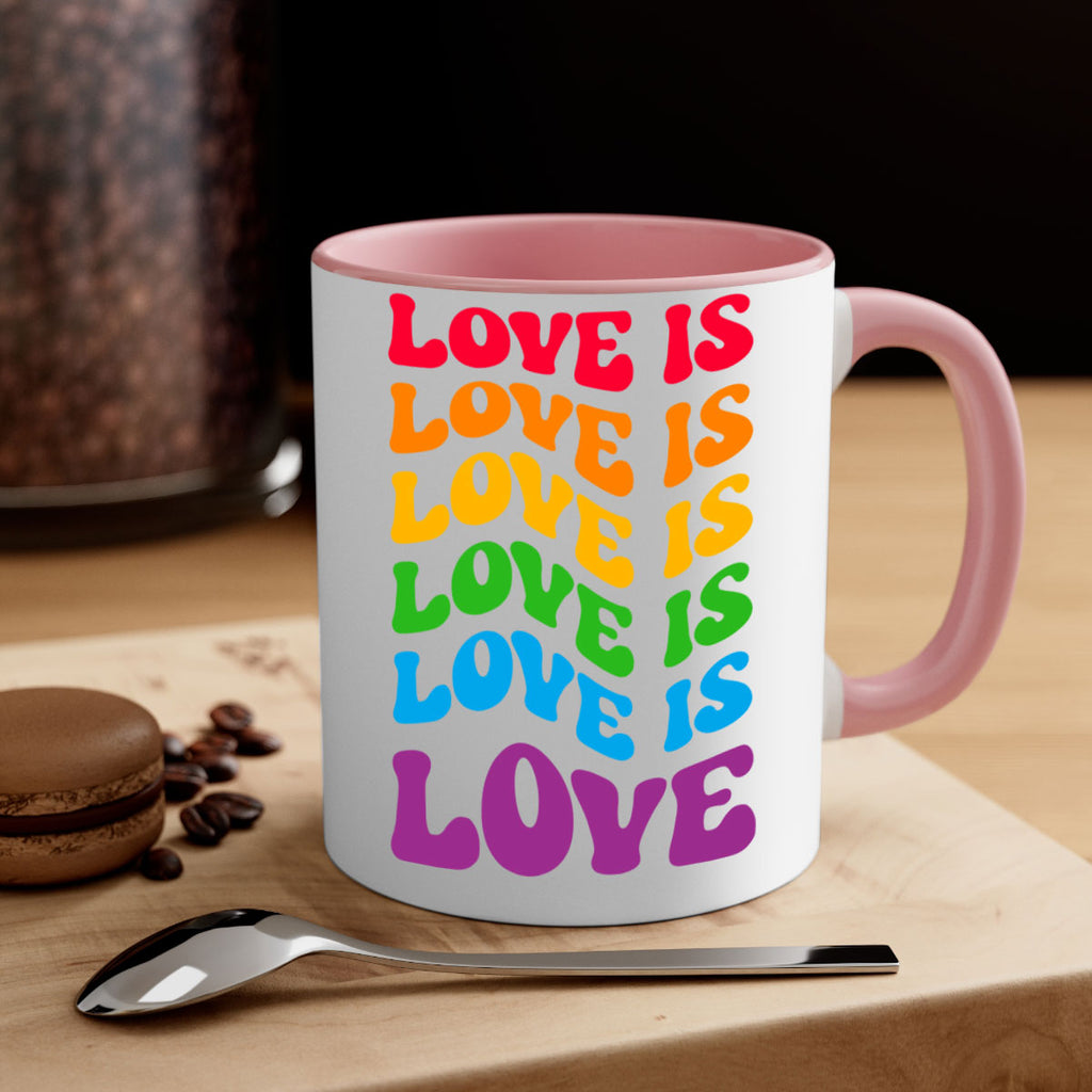 cool rainbow lgbt love is lgbt 147#- lgbt-Mug / Coffee Cup