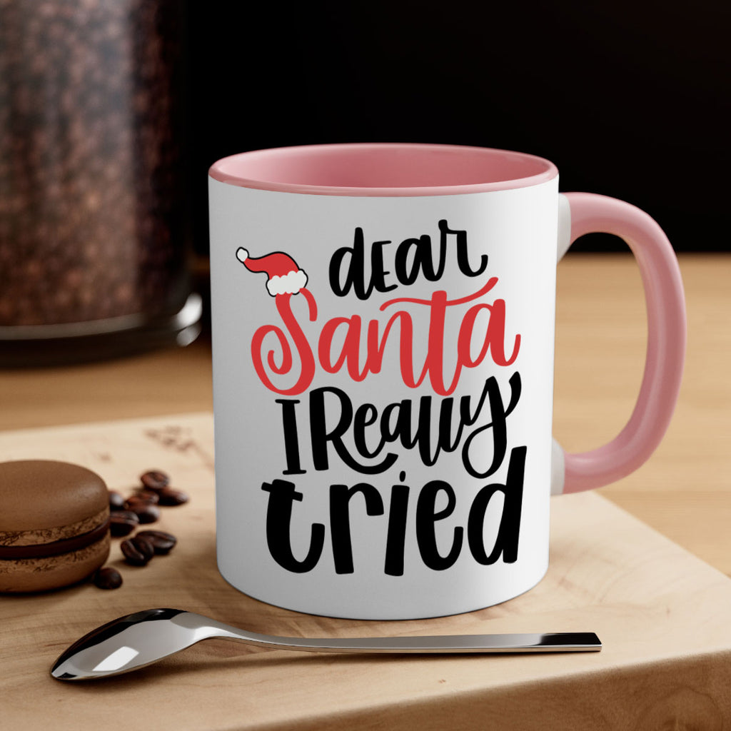 dear santa i really tried 161#- christmas-Mug / Coffee Cup