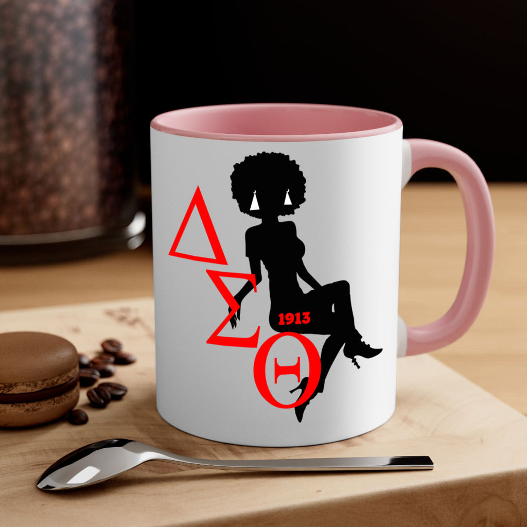 delta sigma theta 7#- black words - phrases-Mug / Coffee Cup