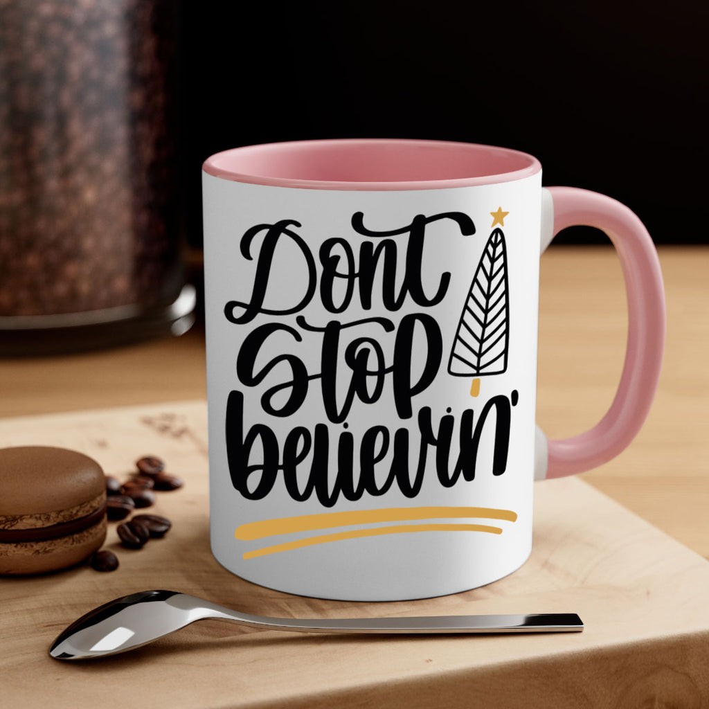 dont stop believin gold 158#- christmas-Mug / Coffee Cup