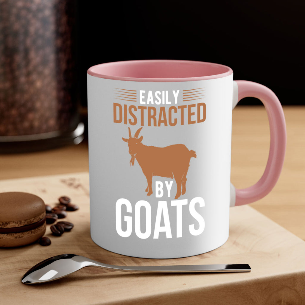 easily distracted by goats Style 5#- goat-Mug / Coffee Cup