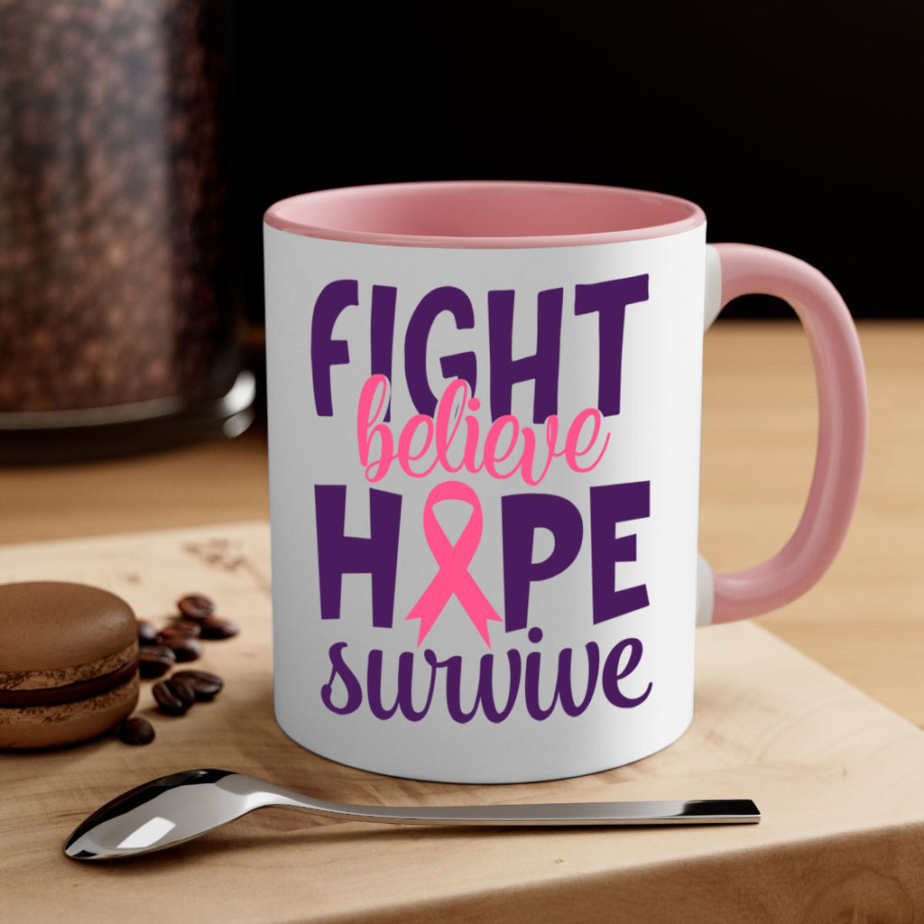 fight believe hope survive Style 13#- breast cancer-Mug / Coffee Cup