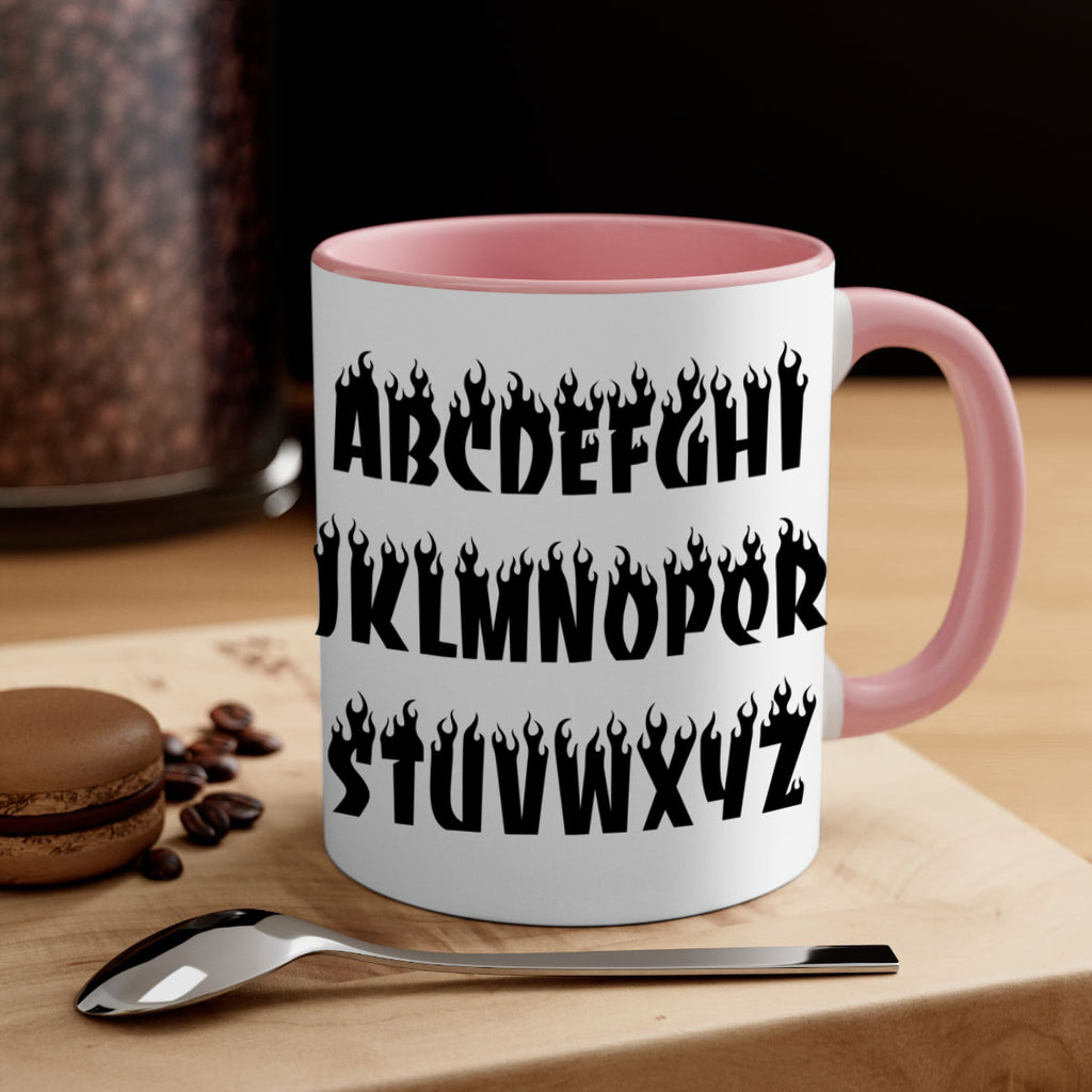 flame font 153#- black words - phrases-Mug / Coffee Cup