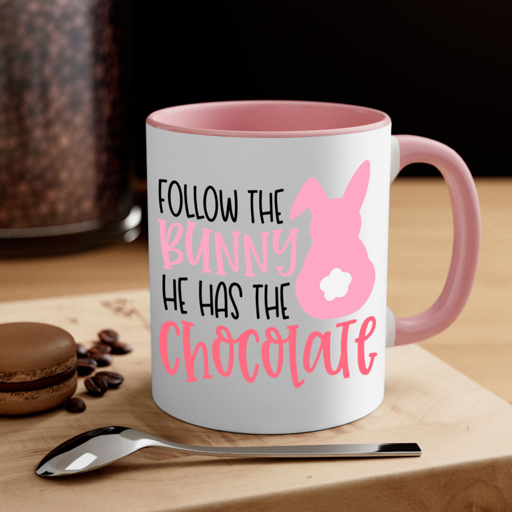 follow the bunny he has the chocolate 45#- easter-Mug / Coffee Cup