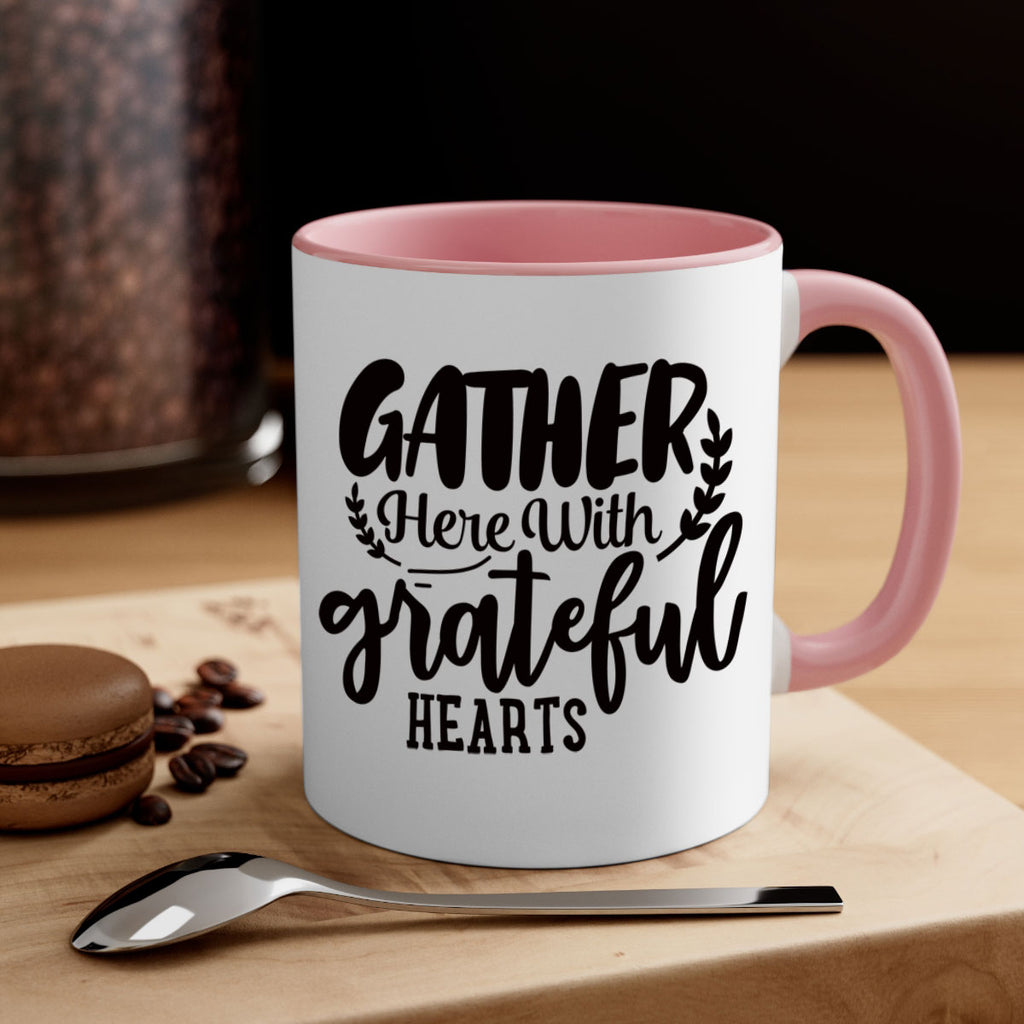 gather here with grateful hearts 62#- thanksgiving-Mug / Coffee Cup