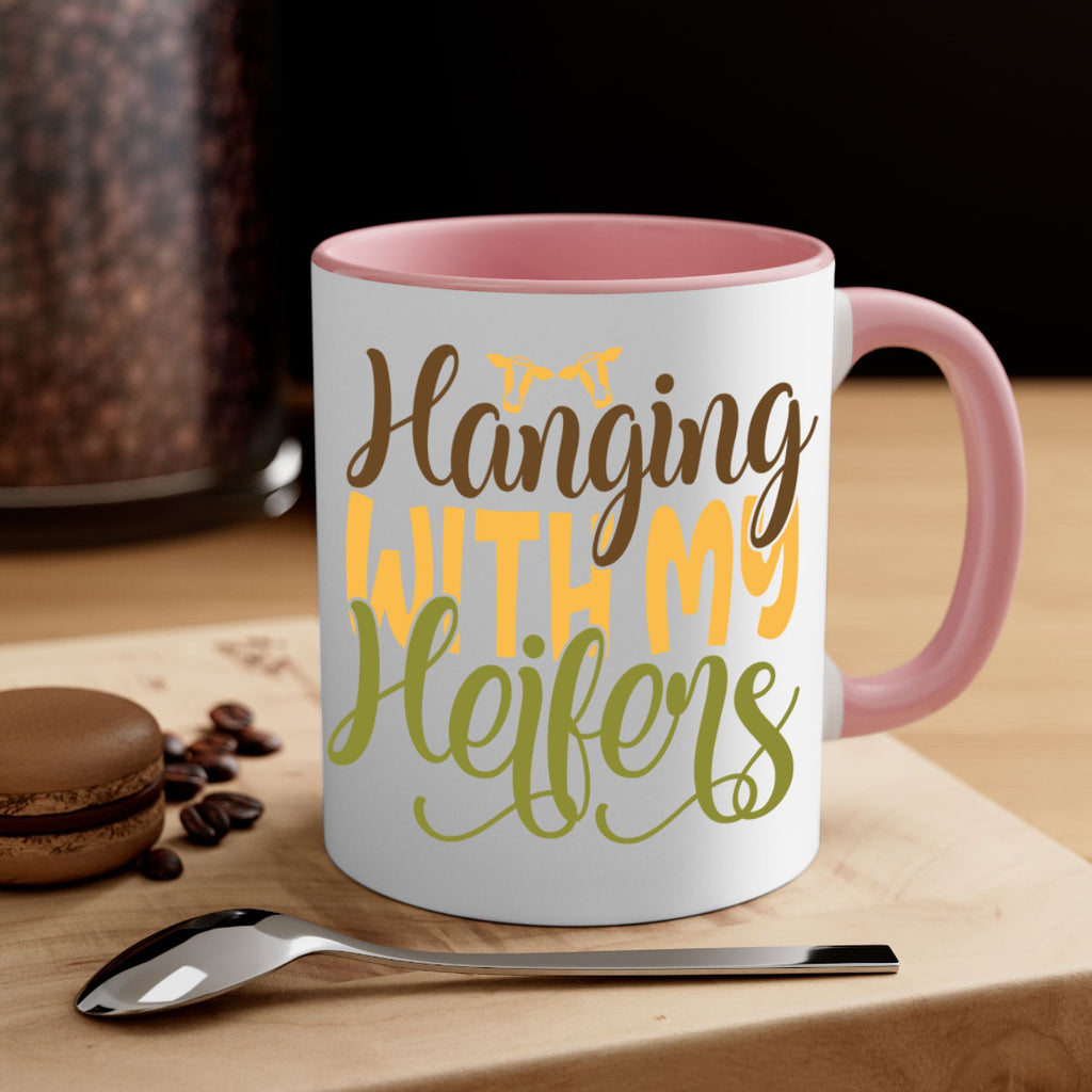 hanging with my heifers 9#- Farm and garden-Mug / Coffee Cup